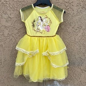 Disney Beauty And The Beast Princess Belle Dress Halloween Costume